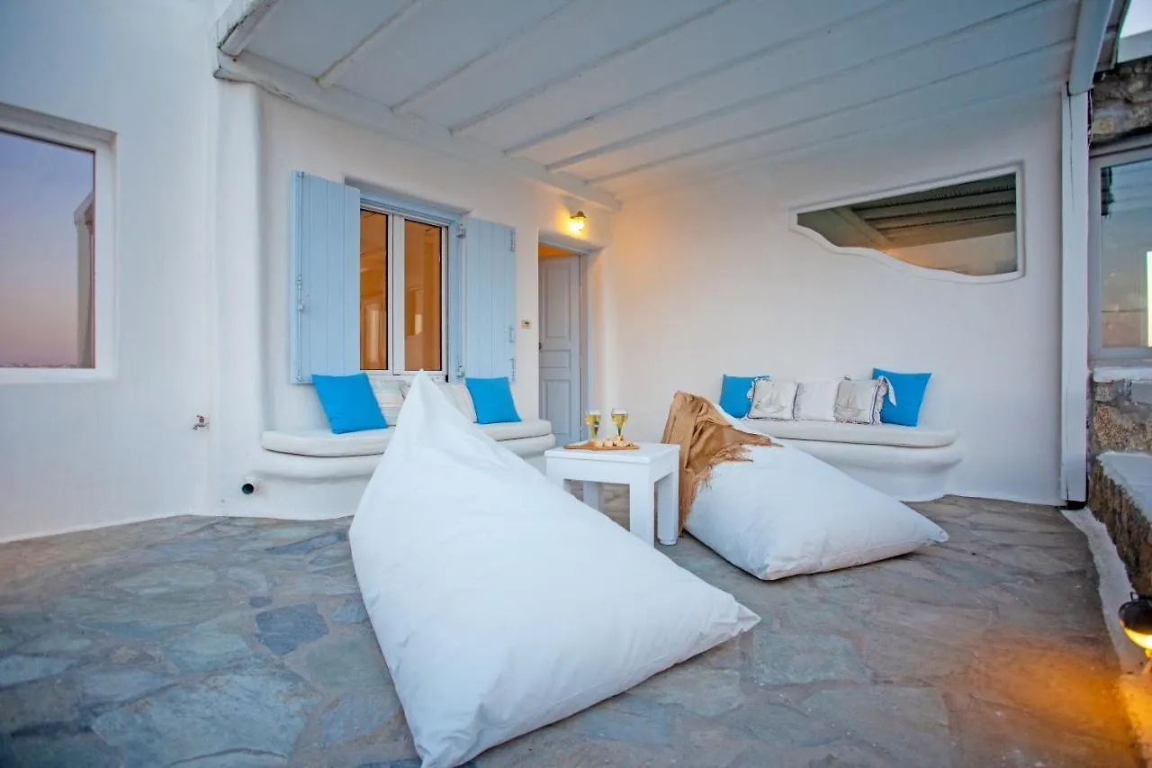 Semesterbostad Villa Biancarosa With Amazing Views! Mykonos Town Grekland
