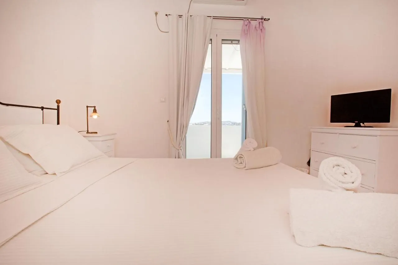 Semesterbostad Villa Biancarosa With Amazing Views! Mykonos Town
